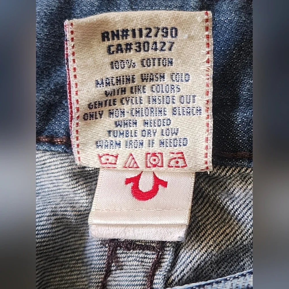 True Religion Vintage Bobby Bootcut Mens Jeans Size 31